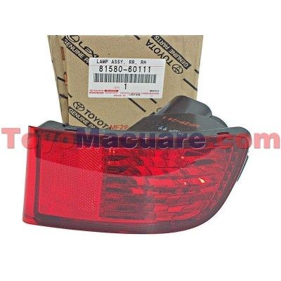 Mica Derecha Reflectora Parachoque Trasero Toyota 4Runner Prado 81580-60111