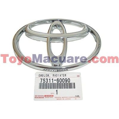 75311-60090 Emblema Parrilla Delantera Toyota 4Runner, Autana, Burbuja, Machito 4.5