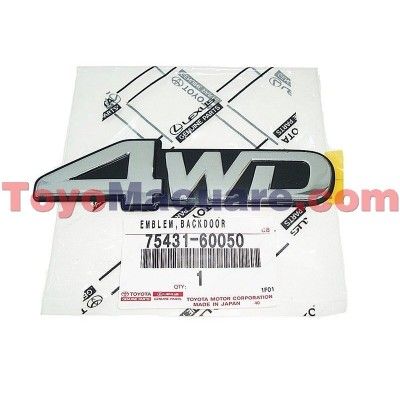 Emblema 4WD Toyota Autana Burbuja 75431-60050