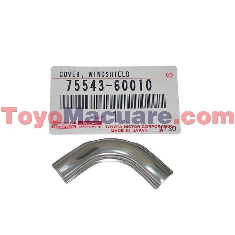 75543-60010 Union Moldura Derecha e Izquierda Inferior Externa Parabrisa Delantero Toyota Autana, Burbuja