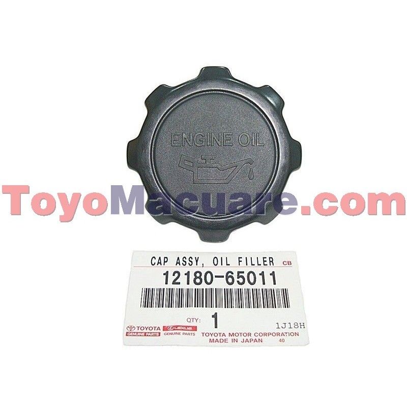 12180-65011 Tapa Aceite Motor Toyota Corolla, 4Runner, Hilux, Autana, Burbuja, Meru