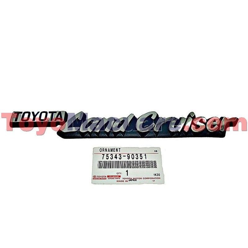 75343-90351 Emblema Guardafango Delantero Toyota Fj40