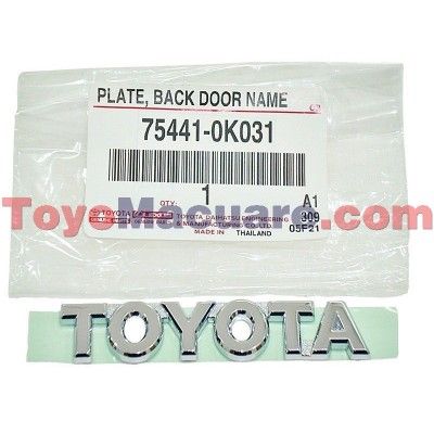 Emblema Nombre Toyota Fortuner 75441-0K031