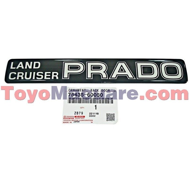 75435-60050 Emblema Land Cruiser Compuerta Trasera Toyota Meru, Prado