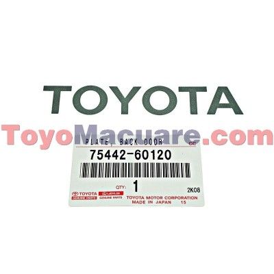 Emblema Nombre Compuerta Trasera Toyota Merú Prado 75442-60120