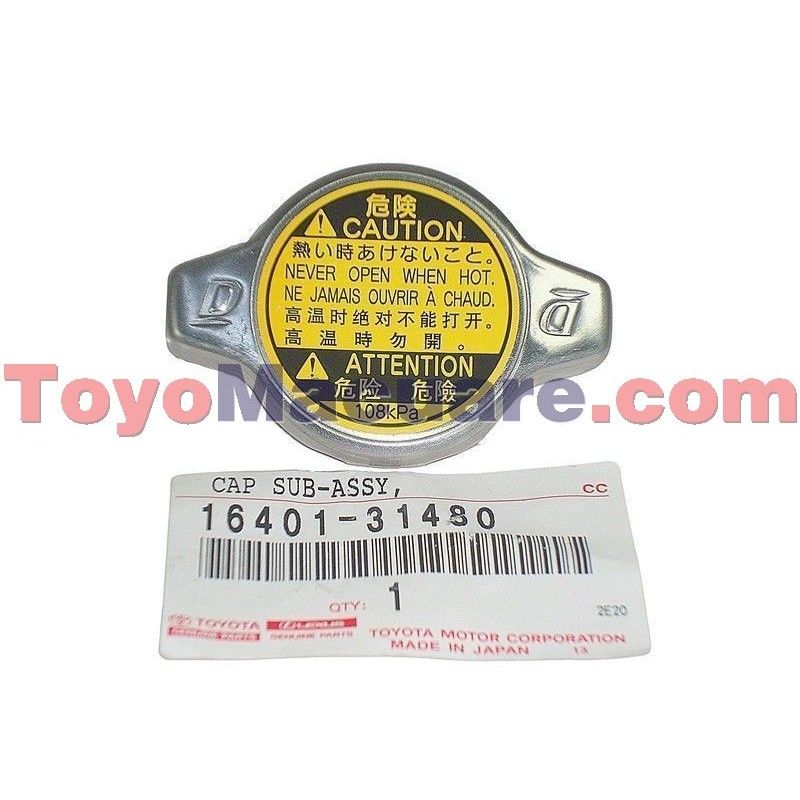 16401-31480 Tapa Radiador Toyota Camry, Sequoia, Sienna, Tundra, Yaris