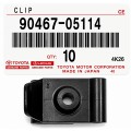 Clip Parachoque Delantero Toyota Fortuner Higlander Hilux Rav4 Sequoia Sienna Yaris 90467-05114
